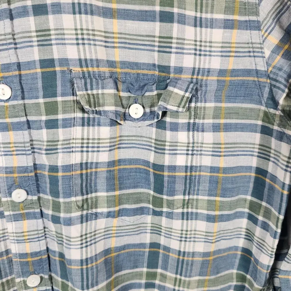 J Crew Plaid Slim Fit Shirt Multicolor Size‎ Large